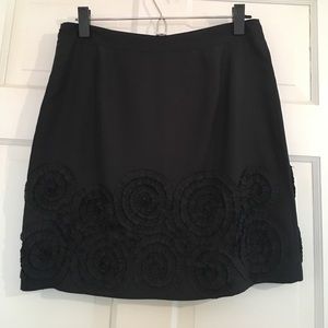 Banana Republic Appliqué Floral Skirt